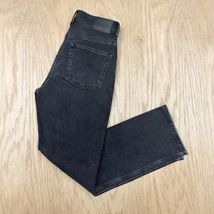 Womens EVERLANE The Cheeky Bootcut Black Stretch Denim Jeans 26